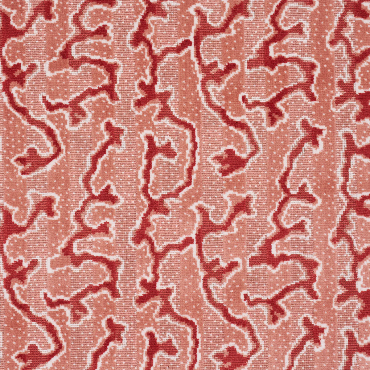 Sample - 77133 | Corail Velvet, Coral - Schumacher Fabric