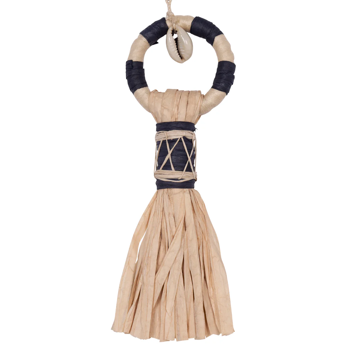 Sample - 85391 | Broom Tassel, Pacific Ocean Hues - Schumacher Trim