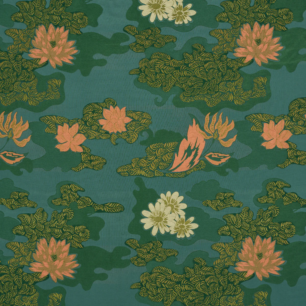Sample - 85500 | Lian Dream, Turquoise - Schumacher Fabric
