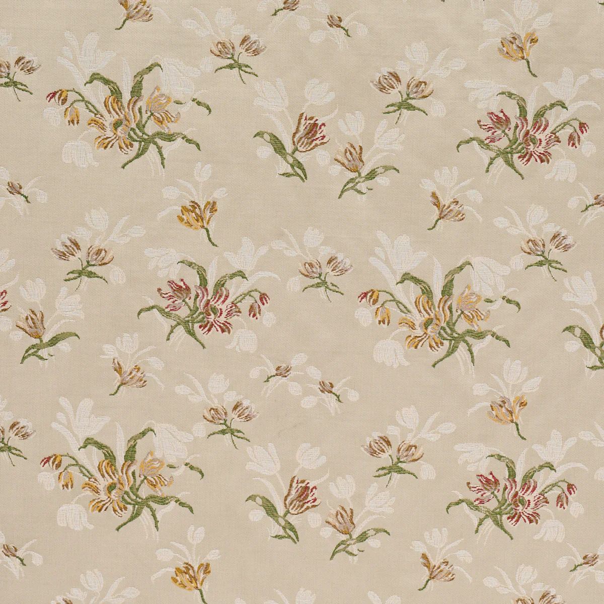 Sample - 85820 | Spitalfields Bouquet, Alabaster - Schumacher Fabric
