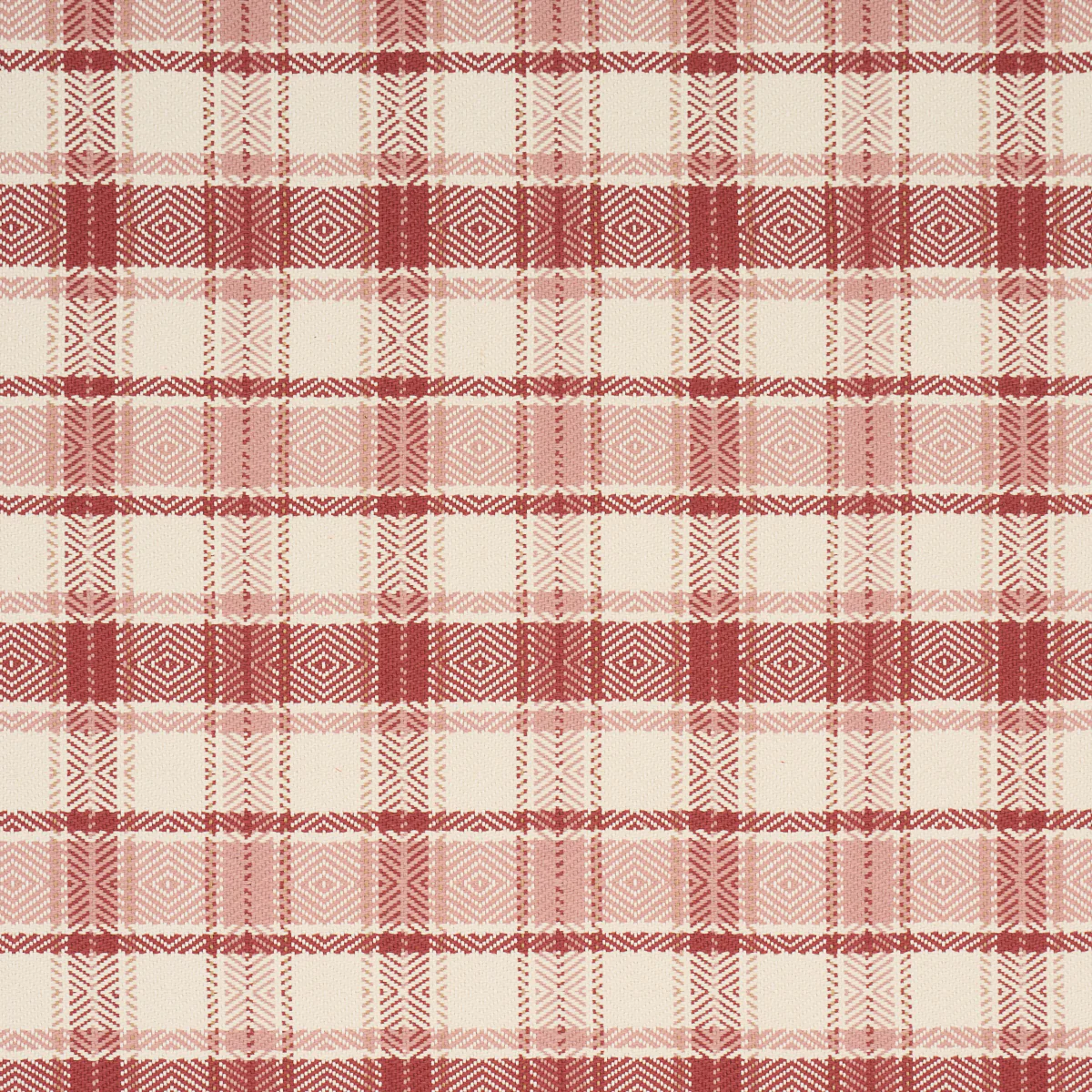 Sample - 85991 | Heidi Plaid, Cranberry - Schumacher Fabric