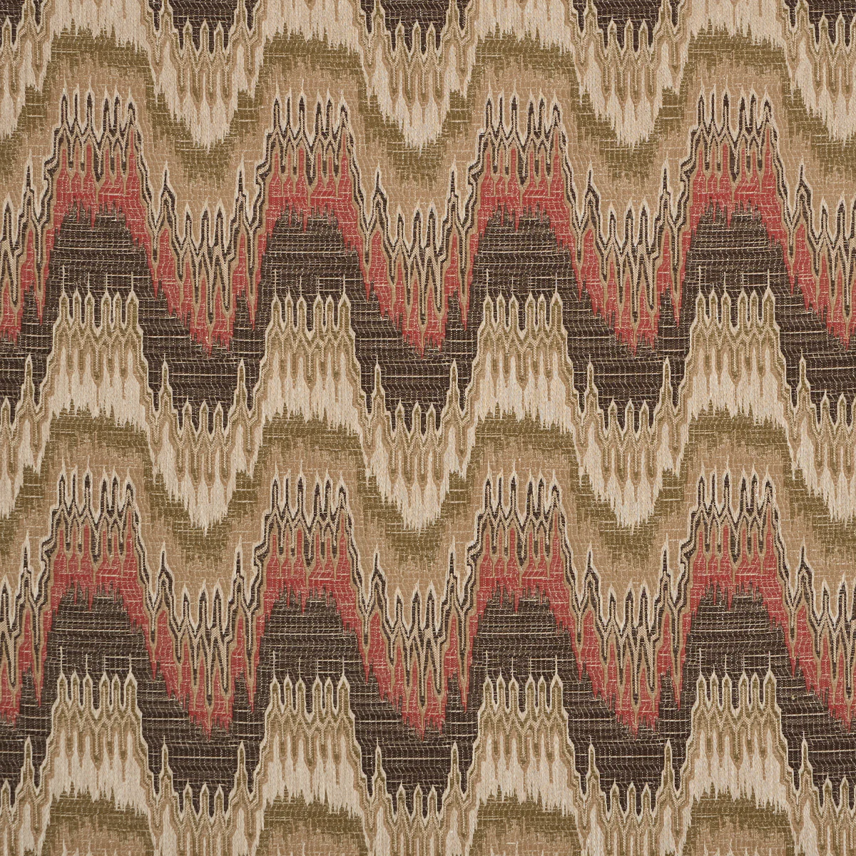Sample - 86130 | Elio Flamestitch, Ruby - Schumacher Fabric