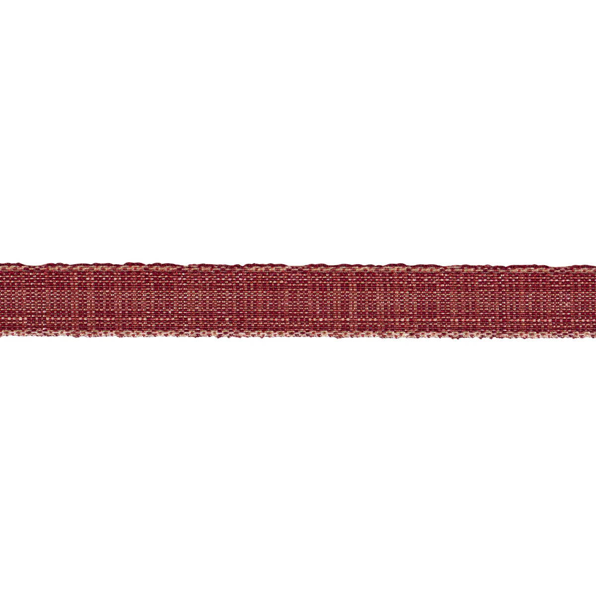 Sample - 86205 | Tweed Tape Narrow, Red - Schumacher Trim