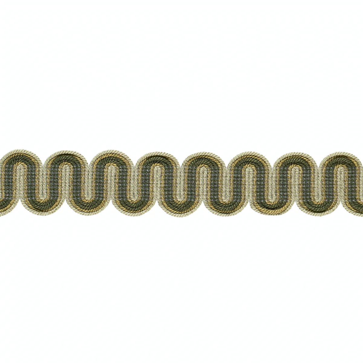 Sample - 86363 | Winding River Tape, Green - Schumacher Trim