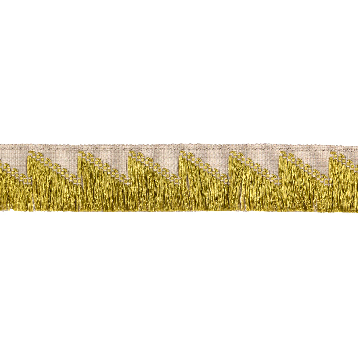 Sample - 86930 | Trace Of Connection Fringe, Chartreuse - Schumacher Trim