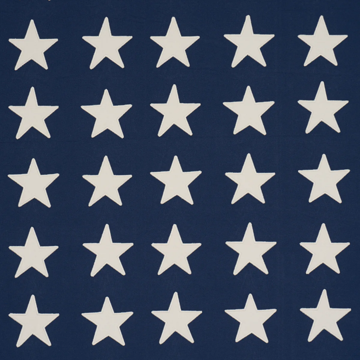 Sample - 87600 | Starfield Appliqué, Navy - Schumacher Fabric