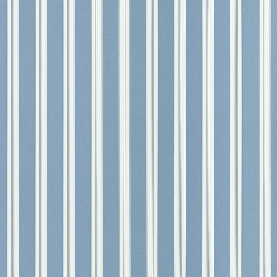 Sample - At10702 | Payton Stripe, Blue - Anna French Wallpaper