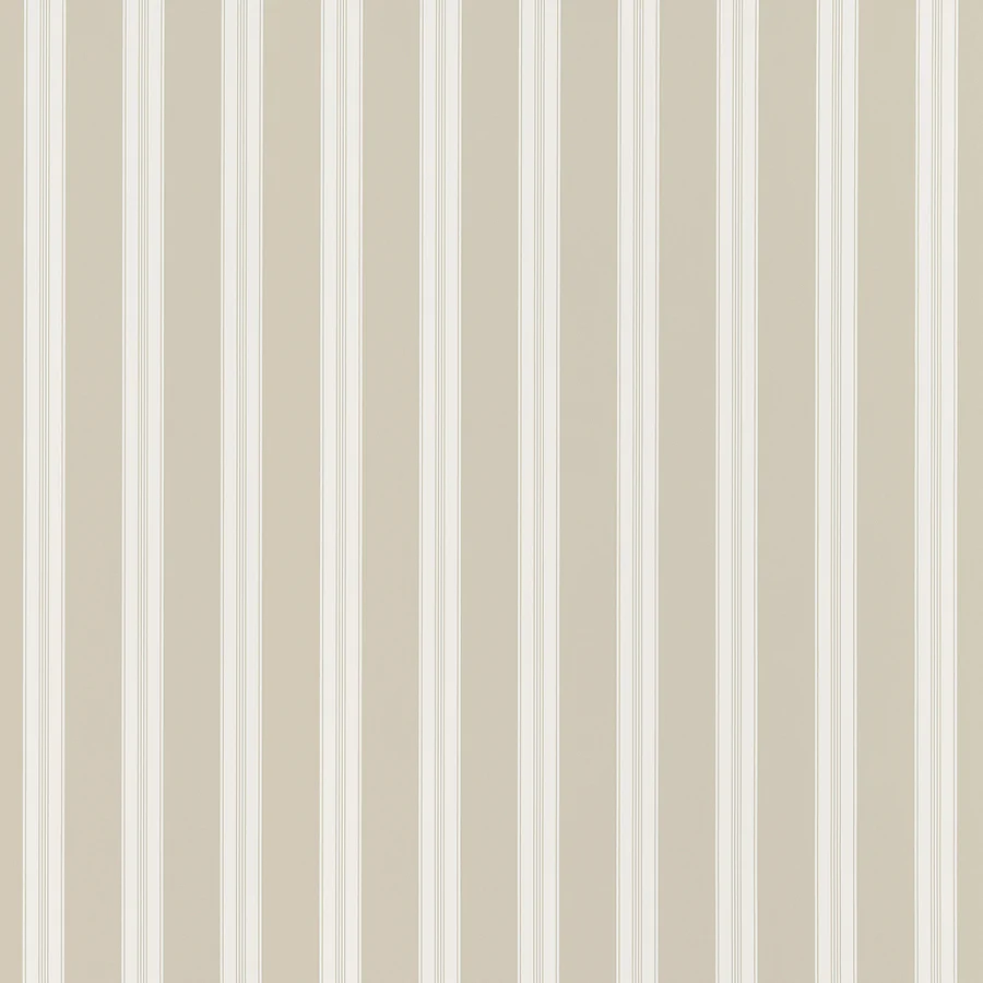 Sample - At10704 | Payton Stripe, Beige - Anna French Wallpaper