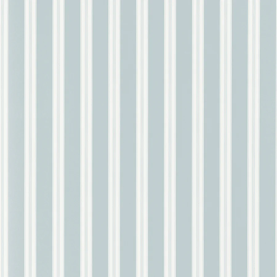Sample - At10705 | Payton Stripe, Spa Blue - Anna French Wallpaper