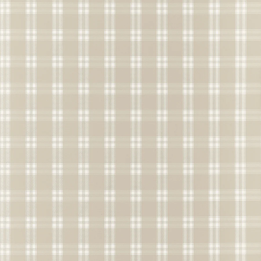 Sample - At10710 | Payton Check, Beige - Anna French Wallpaper