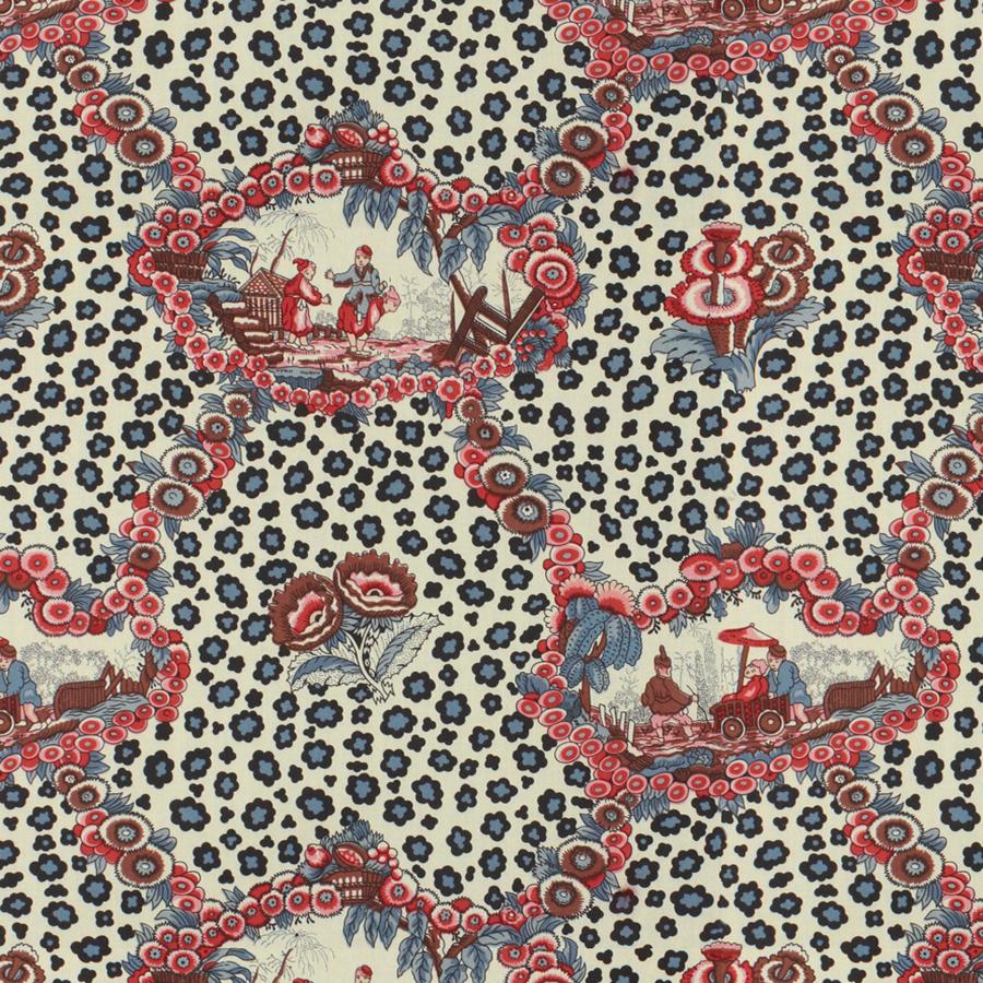 Sample - Br-79227.01.0 | Chinese Leopard Toile, - Brunschwig & Fils Fabric