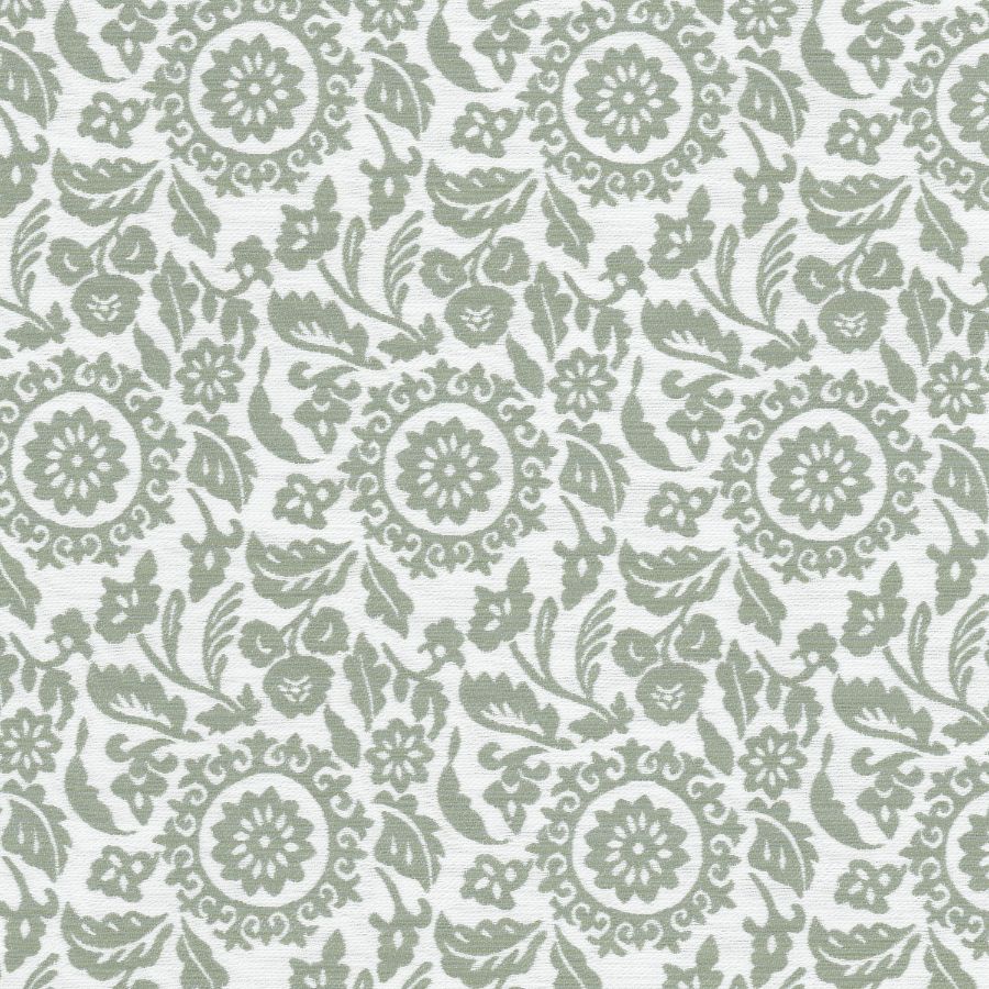 Sample - Stout Fabric - Daisey 2 Sage, Upholstery Jacquard