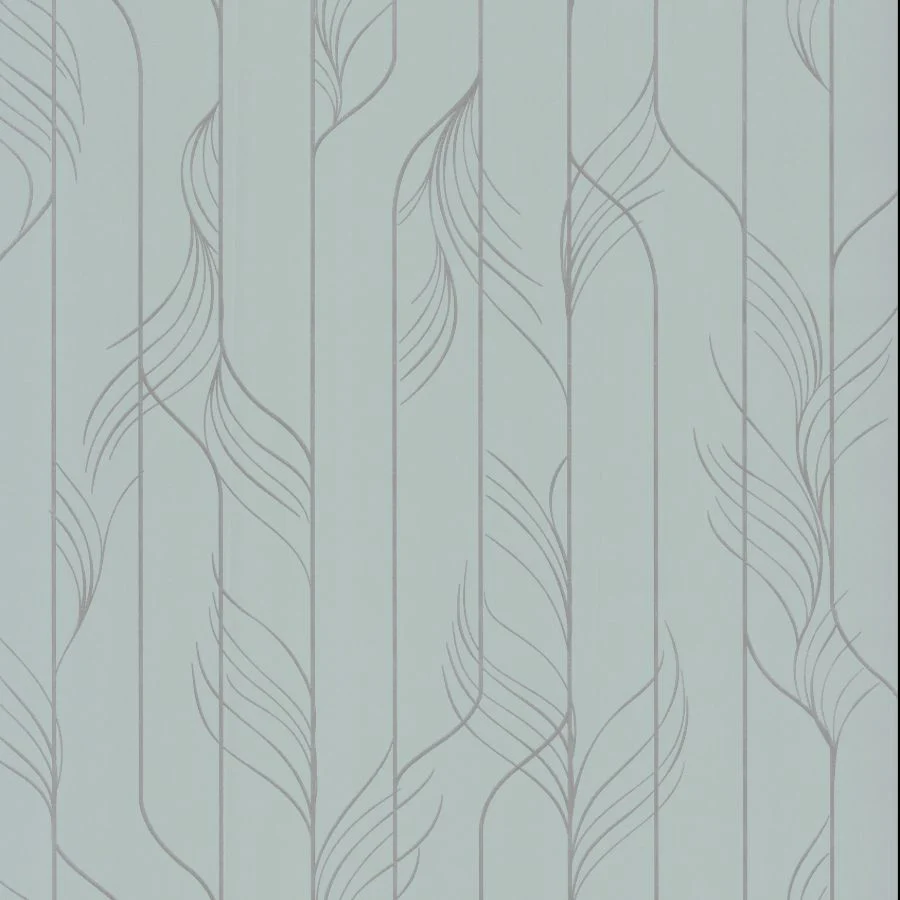 Sample - Df3304 | Decadence Ii, Elemental Thread Blue & Silver - Candice Olson Wallpaper