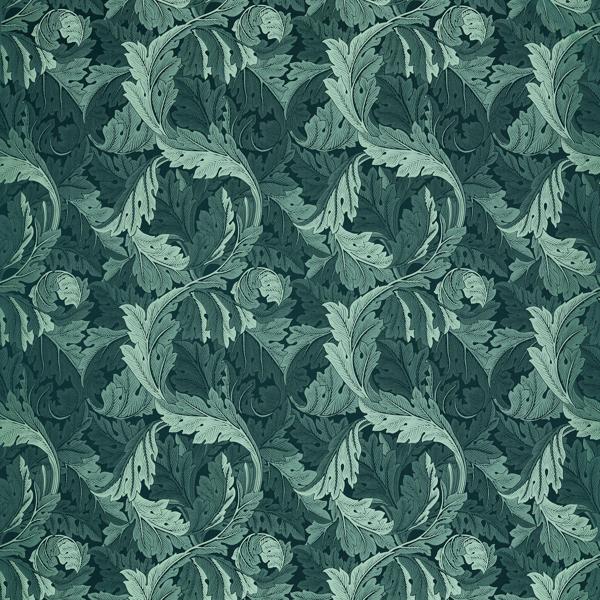 Sample - F1740/06.Cac.0 | Acanthus Jacquard, William Morris Weaves - Clarke And Clarke Fabric