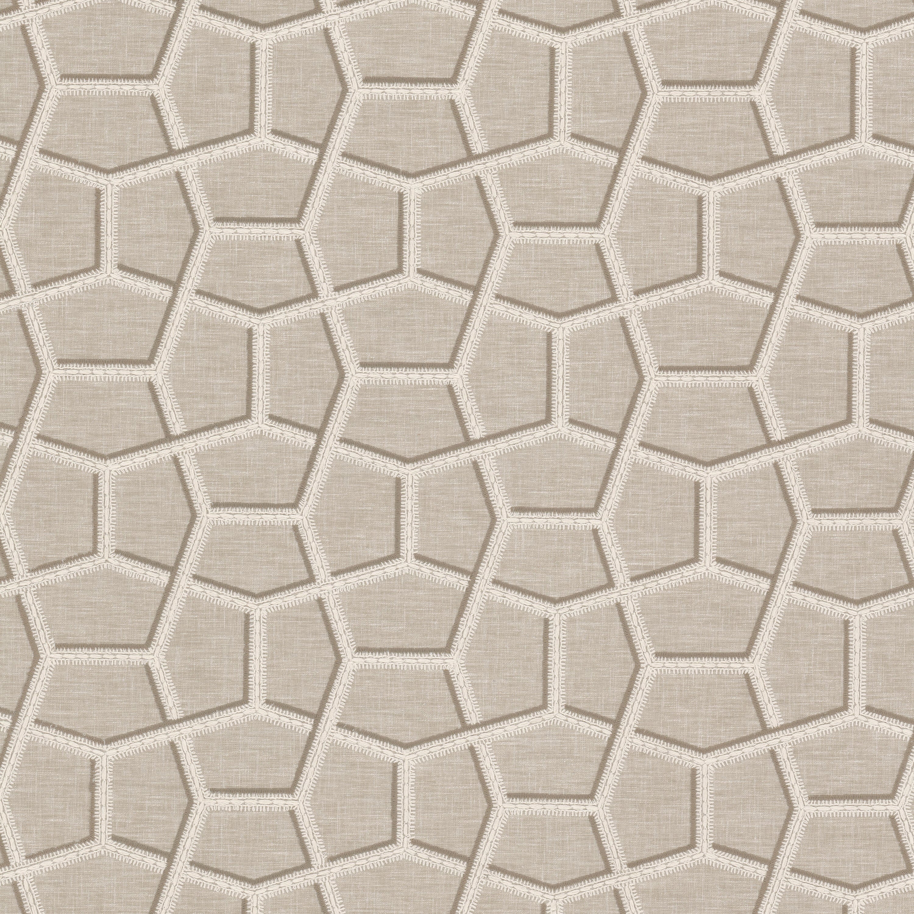 Sample - Stout Fabric - Flambeau 1 Beige, Multipurpose Embroideries