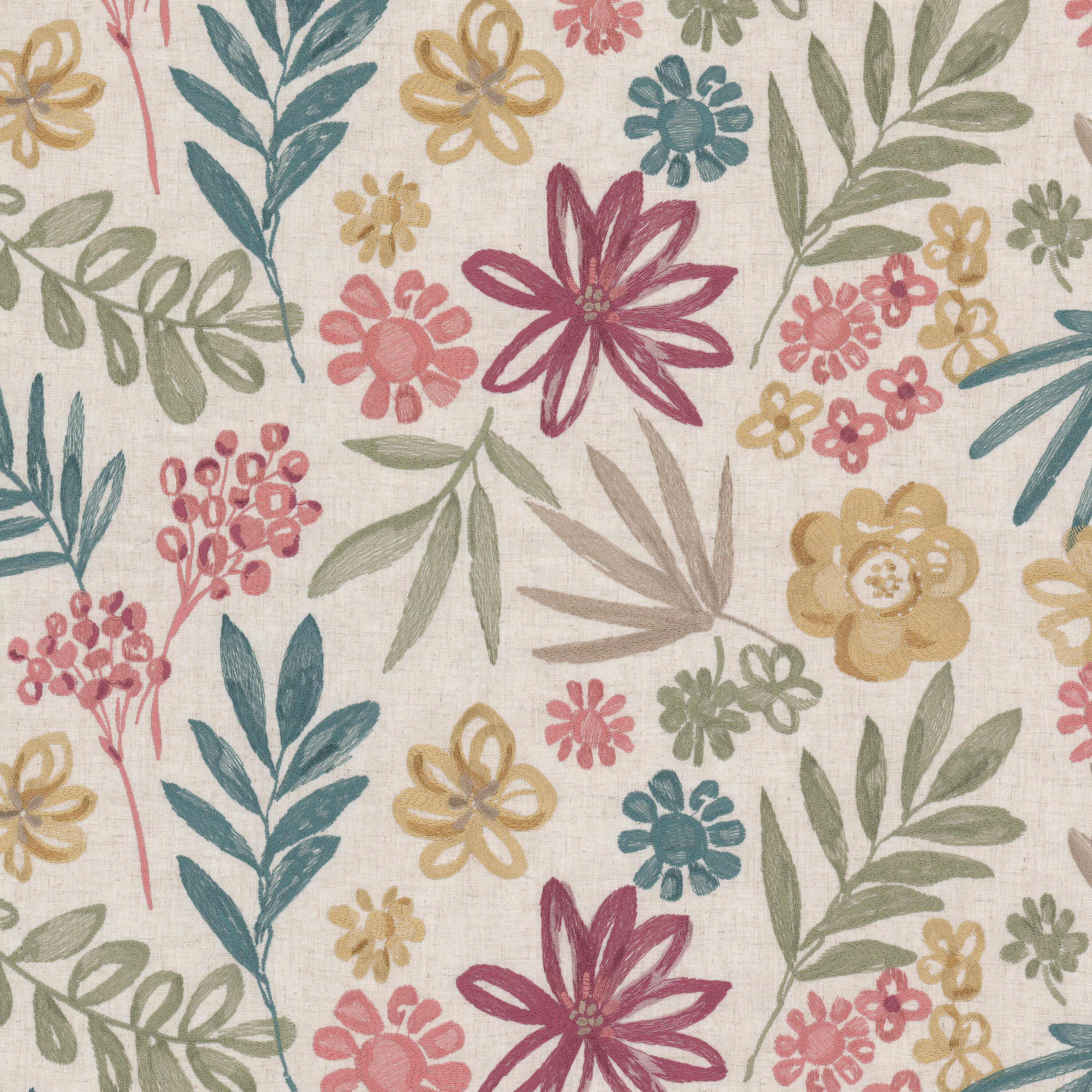 Sample - Stout Fabric - Hamac 1 Springtime, Multipurpose Embroideries