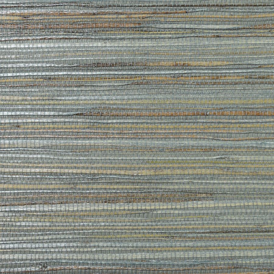 Sample - LN11808 | Coir & Metallic Graphite Jute - Lillian August Wallpaper