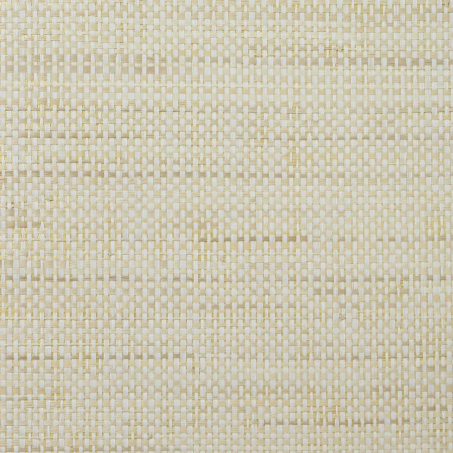 Sample - LN11891 | Antique White & Gold Paper and Raffia - Lillian August Wallpaper
