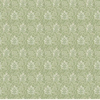 Sample - Ncw4593-03 | Honfleur Annecy Green - Nina Campbell Wallpaper