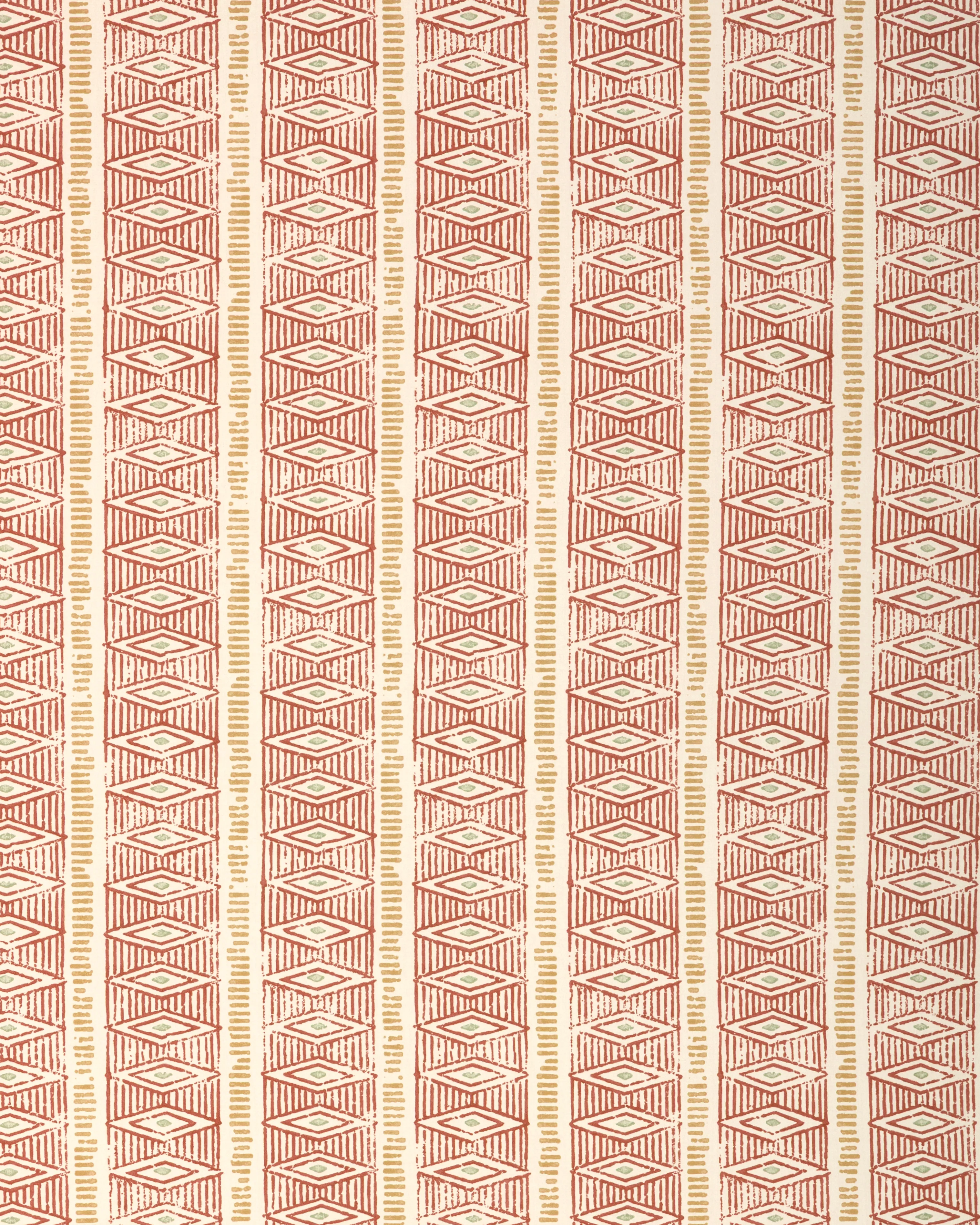 Sample - P2026109-24 | Hawkins Wc, Red Stripes - Lee Jofa Wallpaper - P2026109.24.0