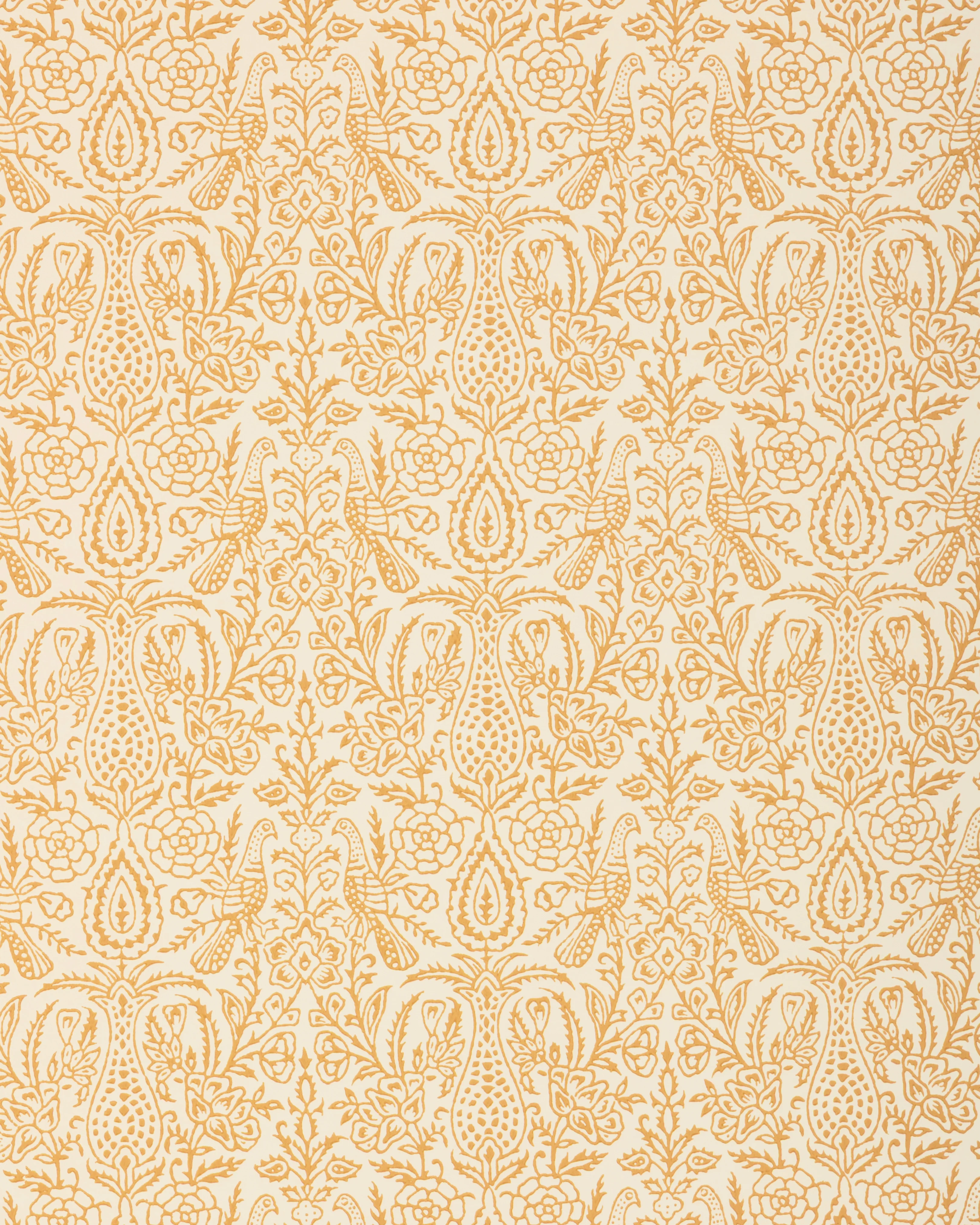 Sample - P2026110-4 | Haven Wc, Yellow Paisley - Lee Jofa Wallpaper - P2026110.4.0