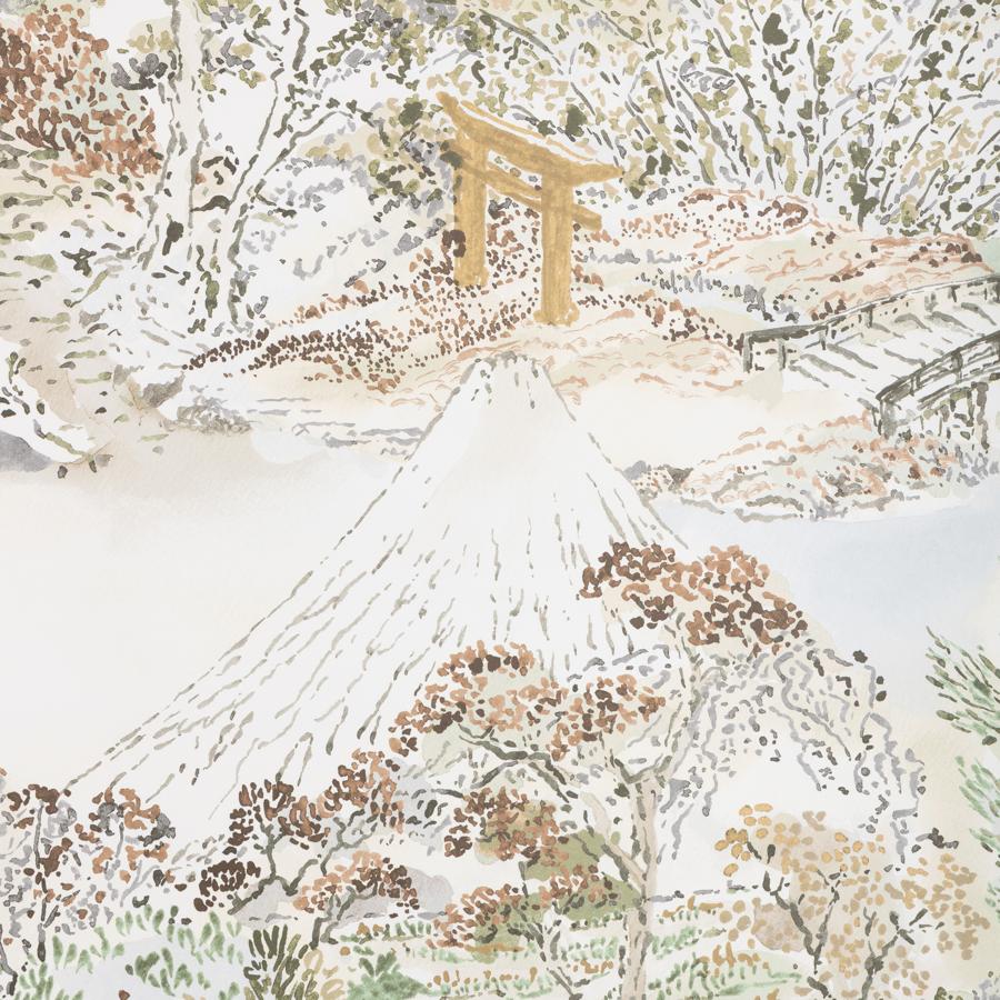 Sample - P8025104-1611 | Meiji, Natural Chinoiserie - Brunschwig & Fils Wallpaper - P8025104.1611.0
