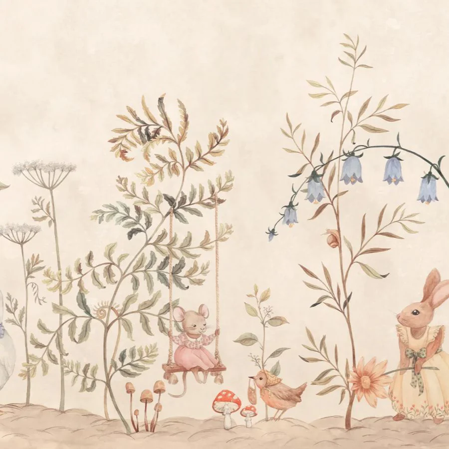 Sample - S10592 | Vilhelmina, Beige - Sandberg Mural