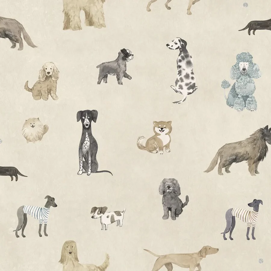 Sample - S10706 | Taiga And Friends, Beige - Sandberg Mural