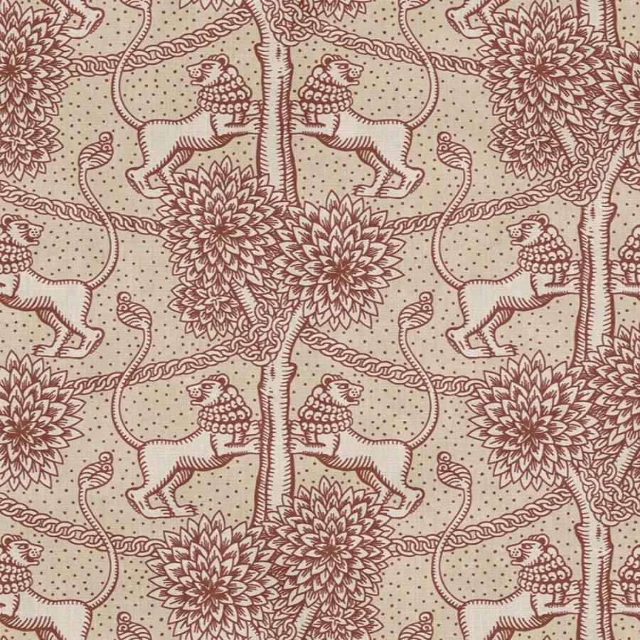 Sample - S10736 | Leopold, Burgundy - Sandberg Mural