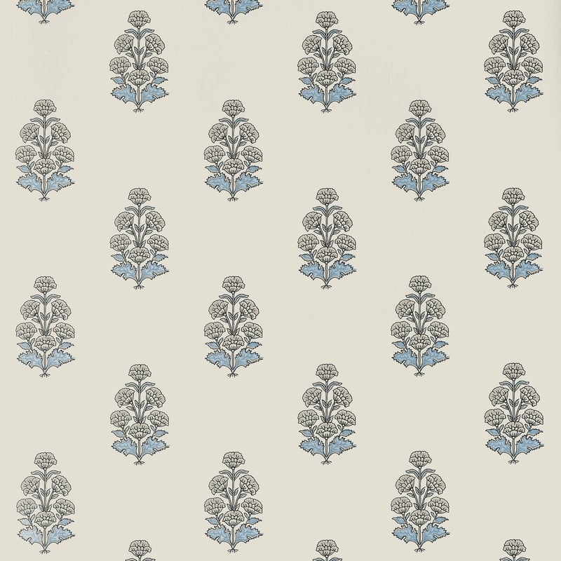 Sample - T10524 Thibaut Wallpaper, Audrey, Boxwood