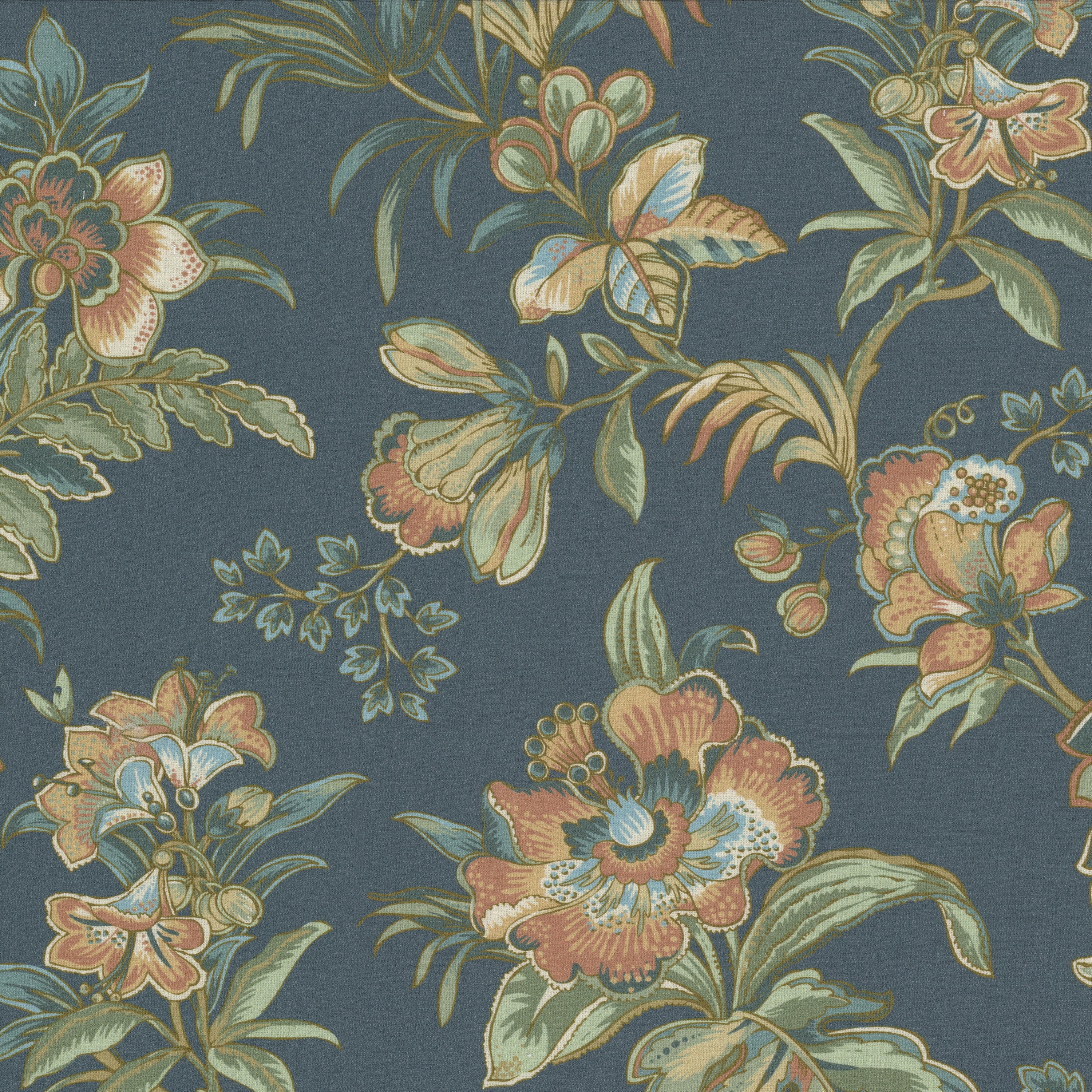 Sample - Stout Fabric - Union 1 Lagoon, Multipurpose Print