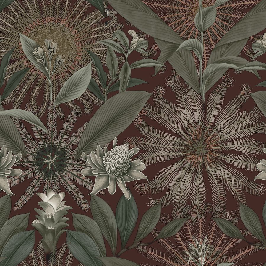 Sample - Vr1528 | Caviar, Enchanted Garden - Ronald Redding Wallpaper