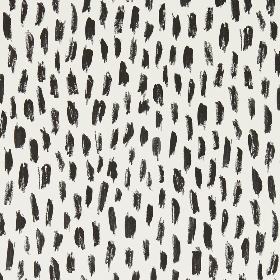 Sample - W0226/02 | Loxley, Black Abstract - Clarke And Clarke Wallpaper
