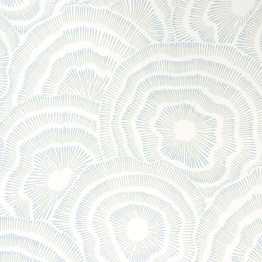 Sample - W3823-315 | Panache Wp, Blue Abstract - Kravet Couture Wallpaper - W3823.315.0