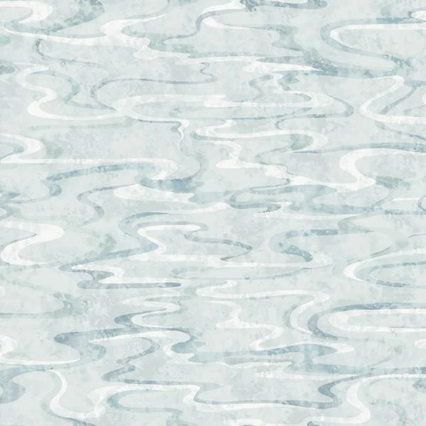 Sample - W4311-15 | Kravet Design, Blue Abstract - Kravet Design Wallpaper - W4311.15.0