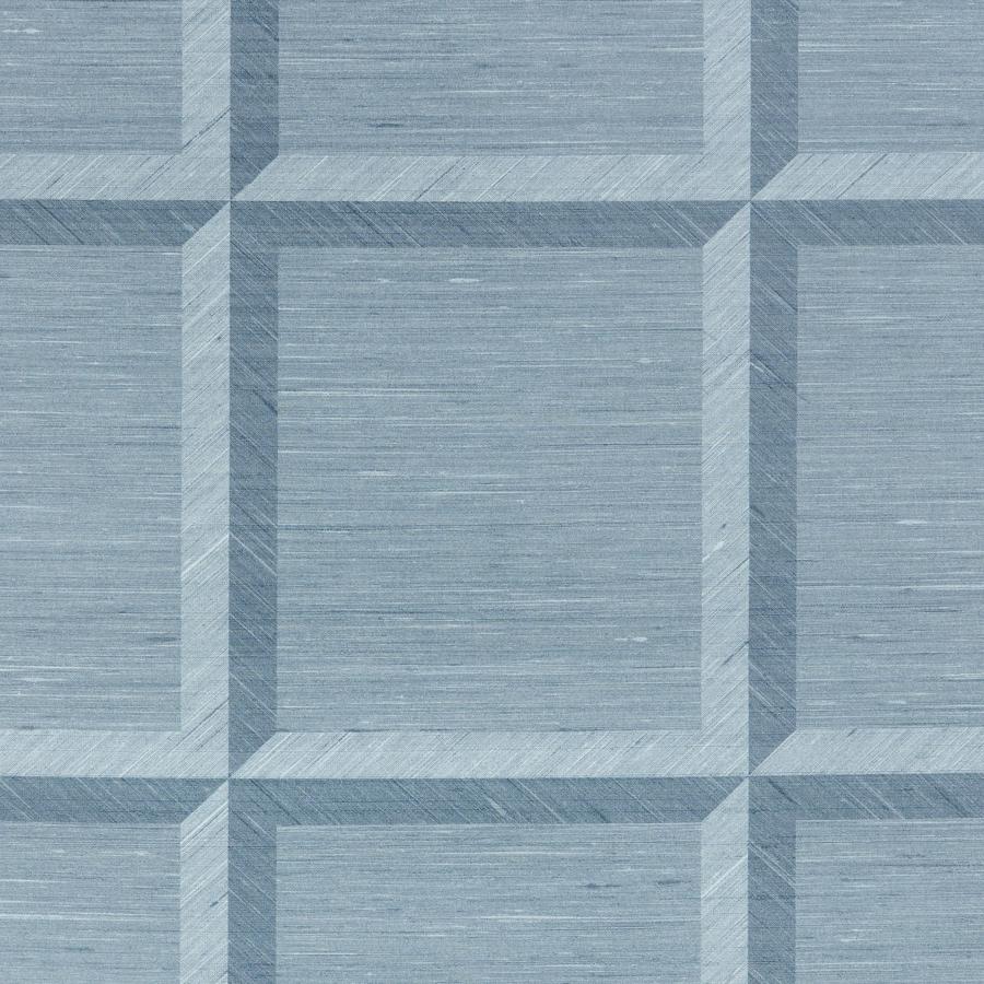 Sample - W4317-35 | Kravet Design, Blue Tile - Kravet Design Wallpaper - W4317.35.0