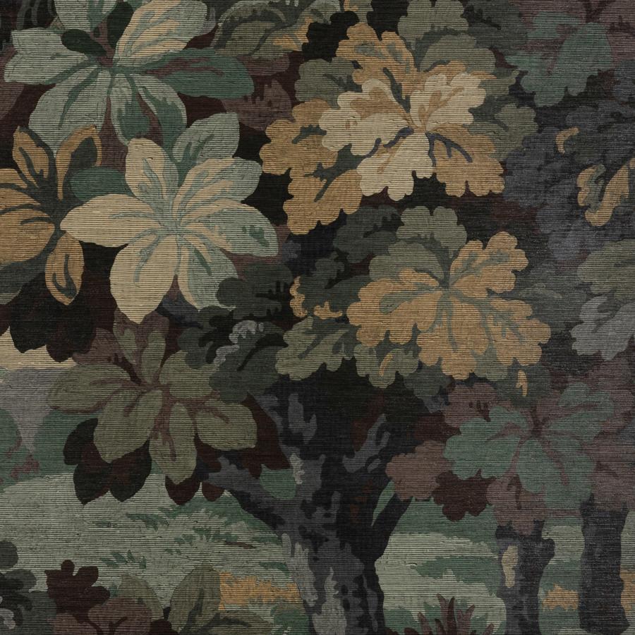 Sample - W4322-310 | Kravet Design, Green Botanical - Kravet Design Wallpaper - W4322.310.0