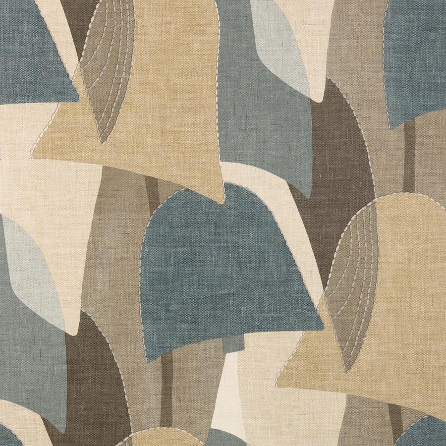 Sample - W4333-355 | Kravet Design, Blue Abstract - Kravet Design Wallpaper - W4333.355.0