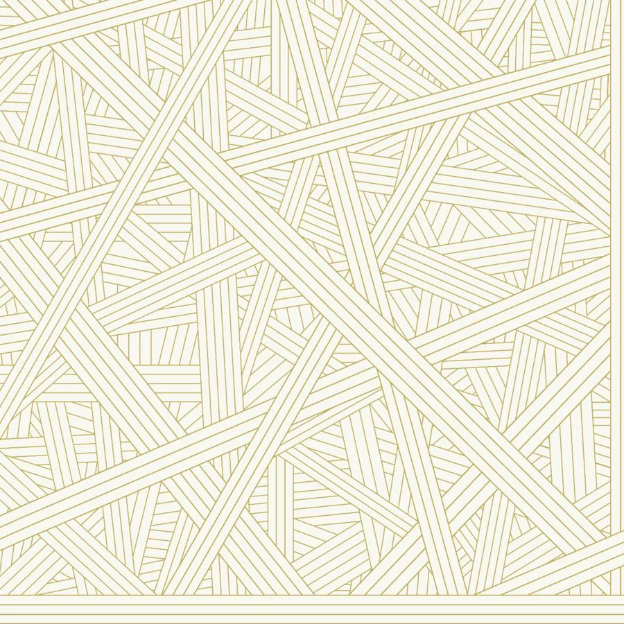 Sample - W4347-161 | Nastri Wp, Beige Geometric - Kravet Couture Wallpaper - W4347.161.0