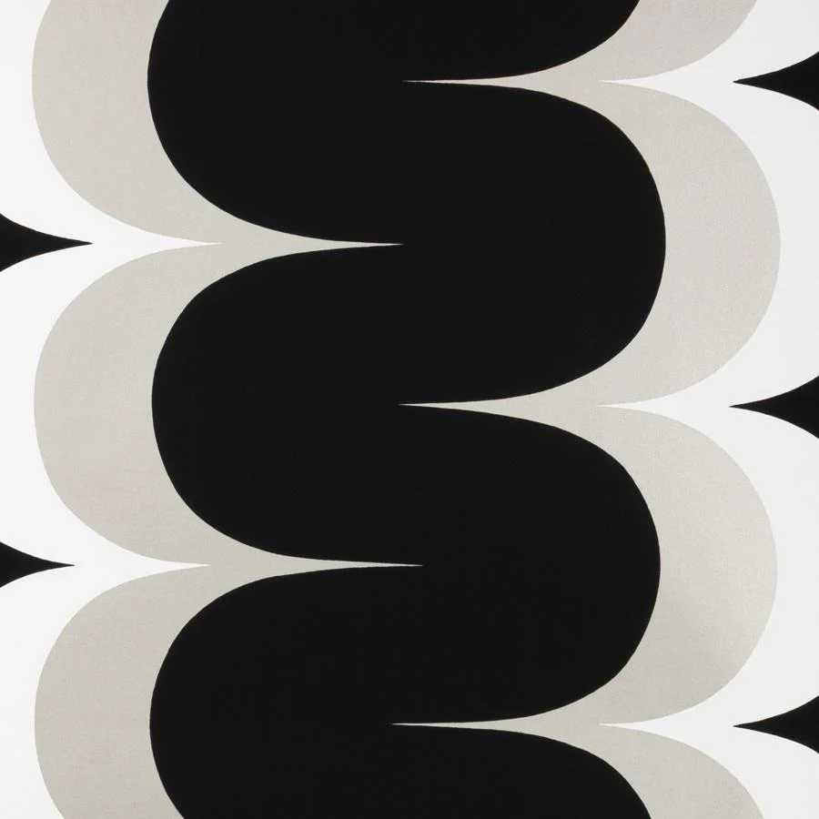 Sample - W4370-811 | Kravet Design, Black Abstract - Kravet Design Wallpaper - W4370.811.0