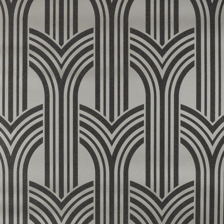 Sample - W4373-21 | Kravet Design, Grey Geometric - Kravet Design Wallpaper - W4373.21.0