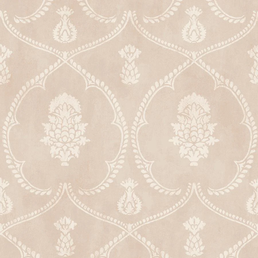 Sample - W4414-17 | Kravet Design, Pink Damask - Kravet Design Wallpaper - W4414.17.0