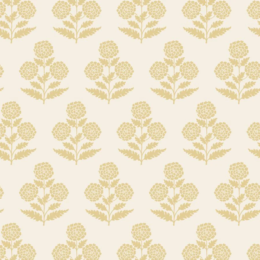 Sample - W4494-16 | Kravet Design, Yellow Botanical - Kravet Design Wallpaper - W4494.16.0