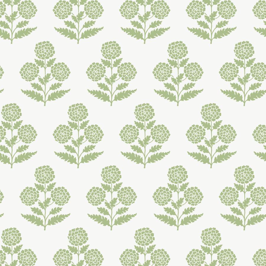 Sample - W4494-3 | Kravet Design, Green Botanical - Kravet Design Wallpaper - W4494.3.0