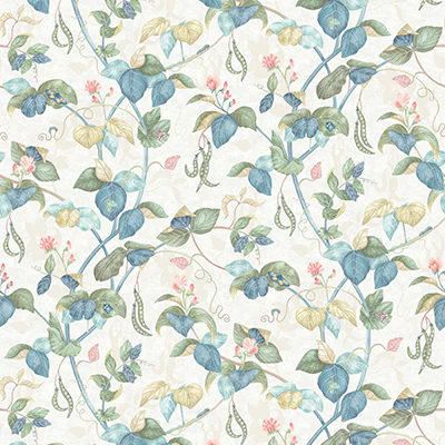 Sample - W8122-01 | Belvedere Cupani Ivory - Osborne & Little Wallpaper