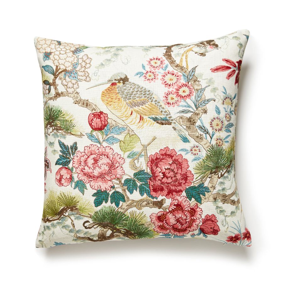 SCSHENPILL0003 | Shenyang Linen Print, Bloom - Scalamandre Pillows