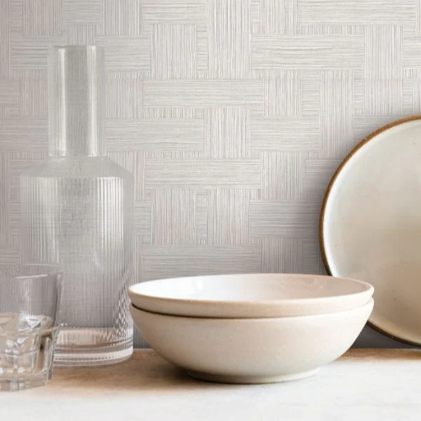 Si25724 | Signature Textures 3, Basketry Warm Grey - York Wallpaper - Image 3