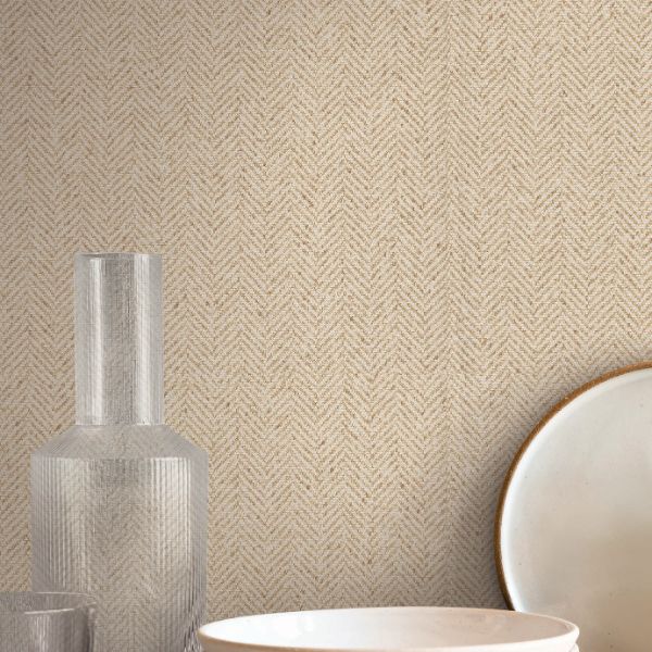 Si26132 | Signature Textures 3, Tailored Chevron Wheat - York Wallpaper - Image 3
