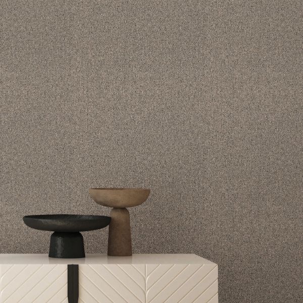 Si26134 | Signature Textures 3, Tailored Chevron Latte - York Wallpaper - Image 2