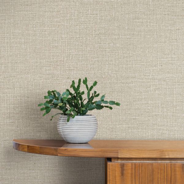 Si26142 | Signature Textures 3, Loom Warm Grey - York Wallpaper - Image 2